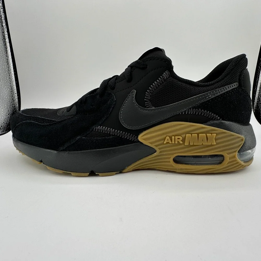 Nike Air Max Excee Shoes Men 9.5 Black Gum Light Brown Anthracite HV0928 010 NEW